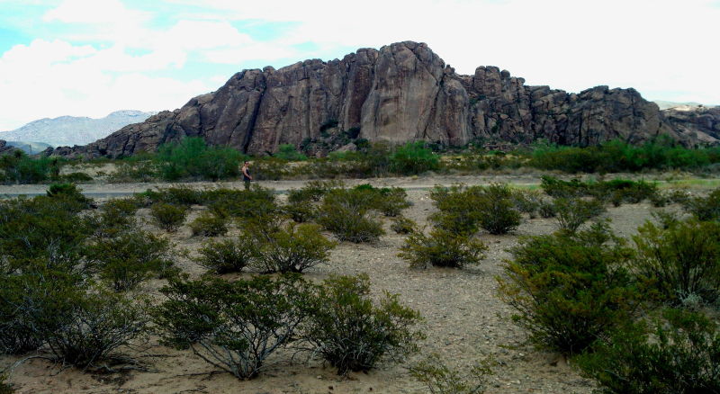 View of Hueco Tanks from the new Blue Lizard Climbing and Yoga site!